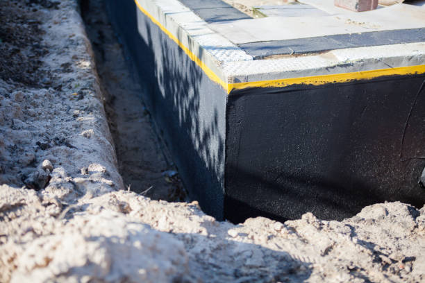 Professional Emergency Waterproofing technician working in Colon, MI